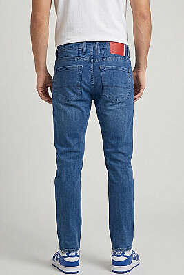 Dar Paça Likralı Kot Erkek Pantolon Mavi - Erkek Pantolon