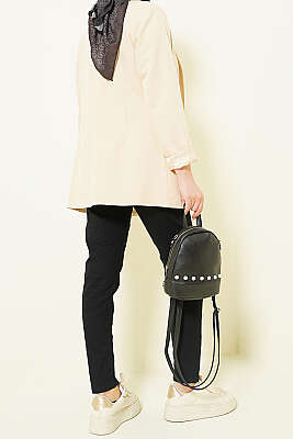 Dar Paça Likralı Kot Pantolon Siyah - Pantolon