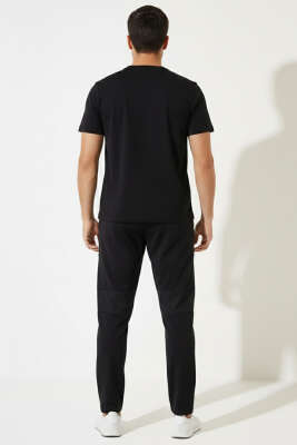 Dar Paça Micro Erkek Eşofman Altı Siyah - Erkek Eşofman Alt