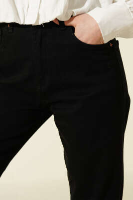 Dar Paça Siyah Pantolon - Pantolon