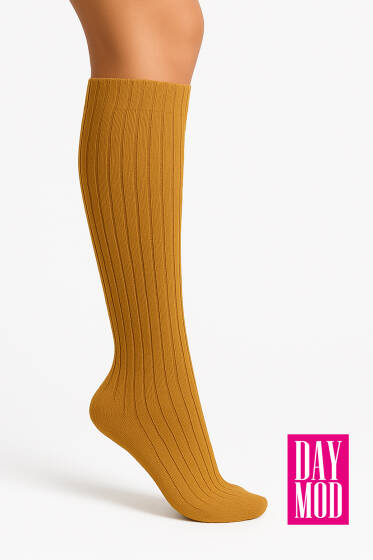 Daymod Rib Fitilli Dizaltı Çorap 57 Ten - Diz Altı Çorap