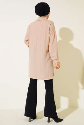 Degaje Yaka Tunik Bej - Tunik