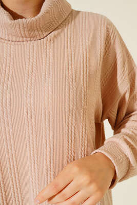 Degaje Yaka Tunik Bej - Tunik