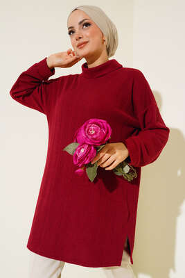 Degaje Yaka Tunik Bordo 