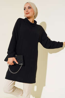 Degaje Yaka Tunik Siyah 