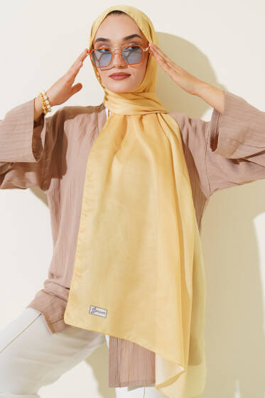 Degrade Şal Sarı - Başörtüsü