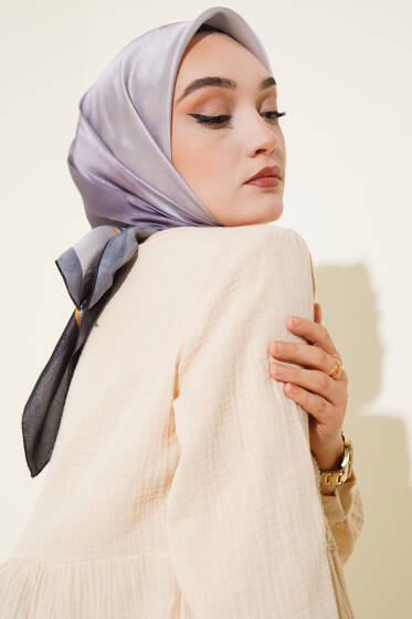 Degrade Twill Eşarp Antrasit - Başörtüsü