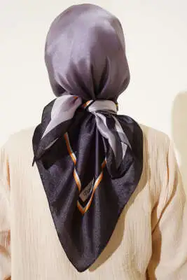 Degrade Twill Eşarp Antrasit - Başörtüsü