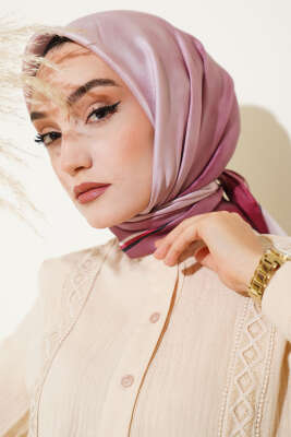 Degrade Twill Eşarp Bordo - Başörtüsü