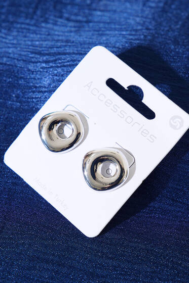 Delikli Küpe Gümüş - Küpe