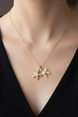 Deniz Yıldızı Kolye Gold - KONYALI BİJUTERİ