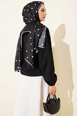 Denizci Yaka Bağlamalı Kısa Gömlek Siyah - Gömlek