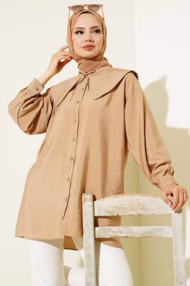 Denizci Yaka Gömlek Camel - Gömlek