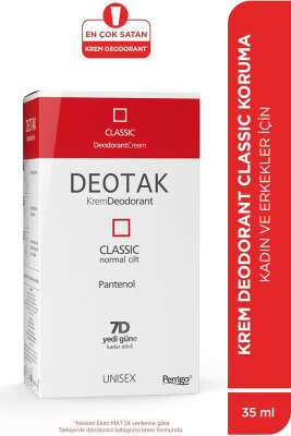 Deotak Classic Krem Deodorant 35 ml - DEOTAK