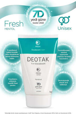 Deotak Fresh Krem Deodorant 35 ml - Yılın Fırsatı