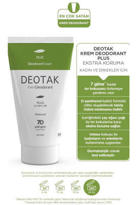 Deotak Plus Krem Deodorant 35 ml - Yılın Fırsatı