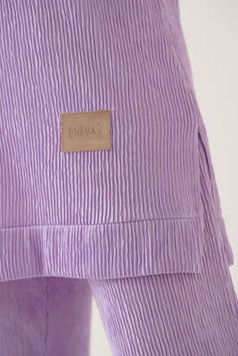 Deri Armalı İkili Takım Açık Lila - İKİLİ TAKIM