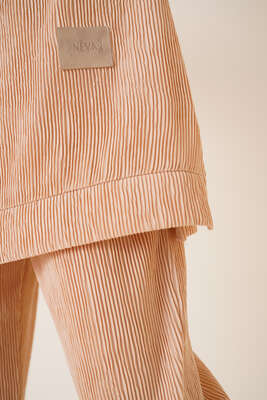 Deri Armalı İkili Takım Bej - İKİLİ TAKIM