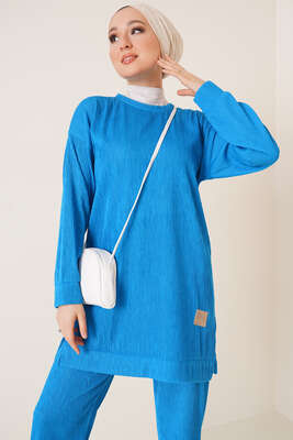 Deri Armalı İkili Takım İndigo - İKİLİ TAKIM