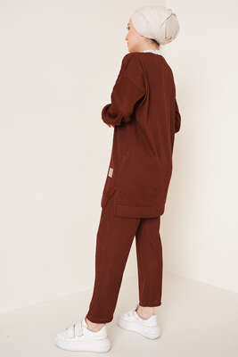 Deri Armalı İkili Takım Kahve - İKİLİ TAKIM