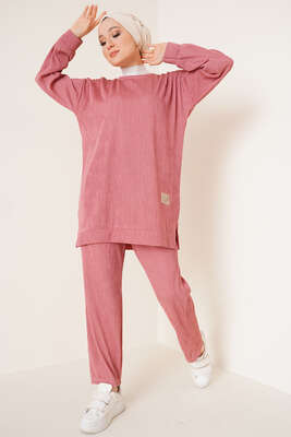 Deri Armalı İkili Takım Pudra 