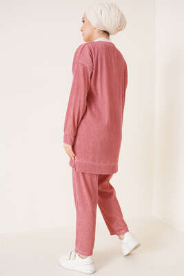 Deri Armalı İkili Takım Pudra - İKİLİ TAKIM