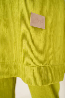 Deri Armalı İkili Takım Yağ Yeşili - İKİLİ TAKIM