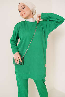 Deri Armalı İkili Takım Yeşil - İKİLİ TAKIM