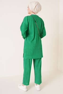 Deri Armalı İkili Takım Yeşil - İKİLİ TAKIM