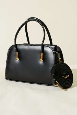 Deri El ve Omuz Çantası Siyah - DESREE KEMER