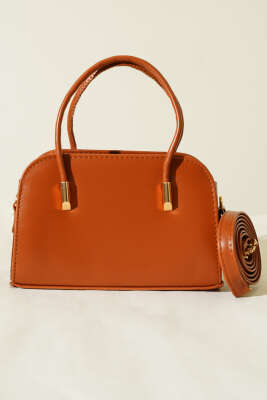 Deri El ve Omuz Çantası Taba - Kol Çantası