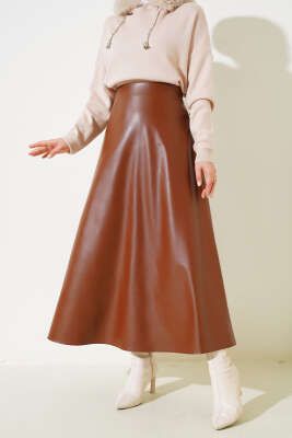 Deri Mevlana Etek Taba - Uzun Etek