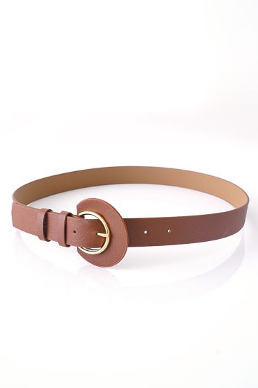 Deri Toka Detaylı Taba Kemer - Deri Kemer