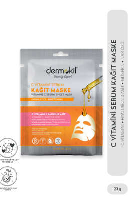 Dermokil Kağıt Yüz Maskesi Aydınlatıcı 23 g - NEW WELL