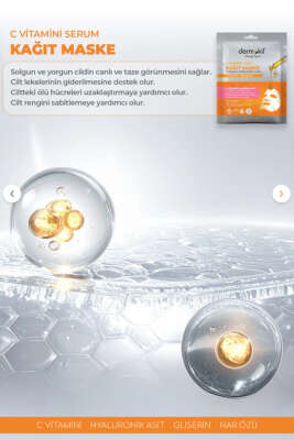 Dermokil Kağıt Yüz Maskesi Aydınlatıcı 23 g - Yüz Bakımı