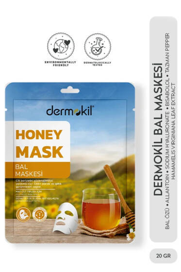 Dermokil Kağıt Yüz Maskesi Bal 20 g - Yüz Bakımı