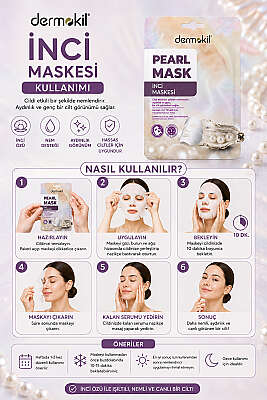 Dermokil Kağıt Yüz Maskesi İnci 20 g - Yüz Bakımı
