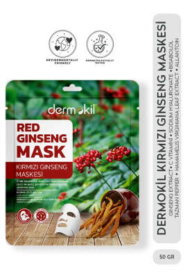 Dermokil Kağıt Yüz Maskesi Red Ginseng 20 g - NEW WELL