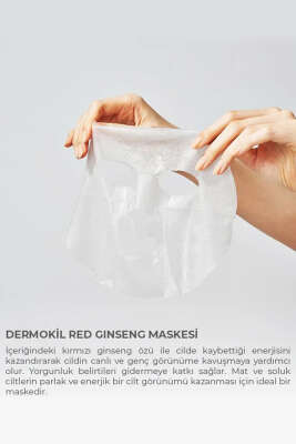 Dermokil Kağıt Yüz Maskesi Red Ginseng 20 g - Yüz Bakımı