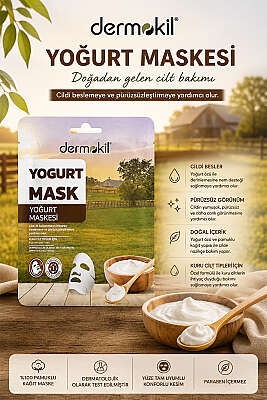 Dermokil Kağıt Yüz Maskesi Yoğurt 20 g 