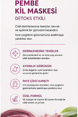 Dermokil Pembe Kil Maskesi Peeling Etkili 2x7.5 ml - Yüz Bakımı