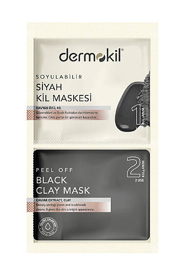 Dermokil Soyulabilir Siyah Kil Maskesi 2x7.5 ml - CİLT BAKIM&KOZMETİK