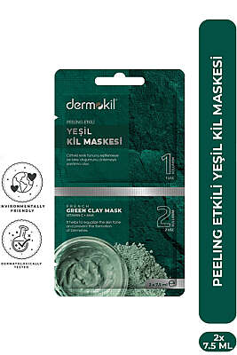 Dermokil Yeşil Kil Maskesi Peeling Etkili 2x7.5 ml 
