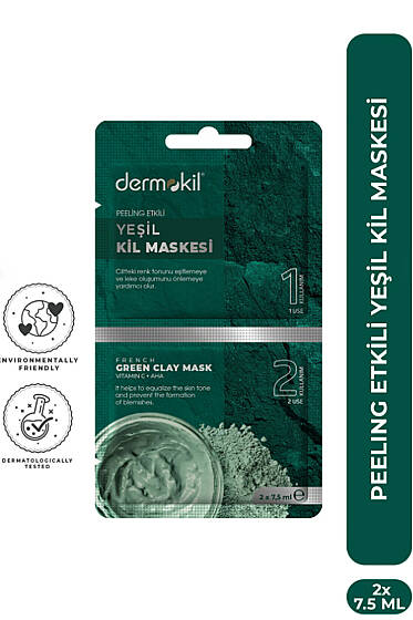 Dermokil Yeşil Kil Maskesi Peeling Etkili 2x7.5 ml - CİLT BAKIM&KOZMETİK