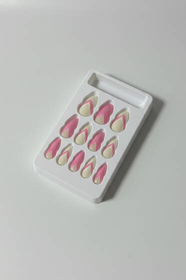 Desenli 12'li Takma Tırnak Asorti 5 - Tırnak Aksesuarları