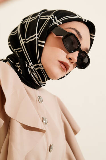 Desenli Bambu Eşarp Serisi Asorti 5 - Başörtüsü