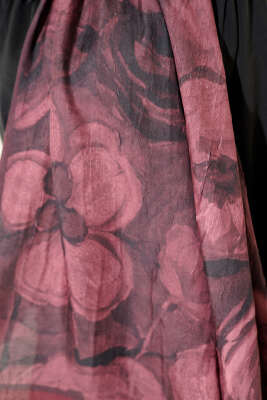 Desenli Bambu Kraş Bordo Serisi Asorti 1 - Başörtüsü