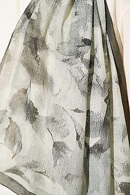 Desenli Bambu Kraş Şal Zümrüt - Başörtüsü