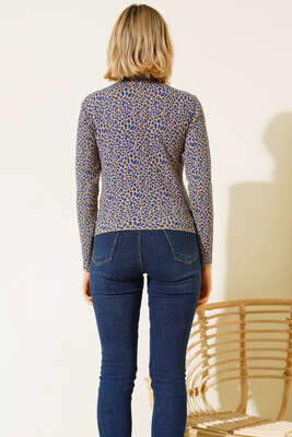 Desenli Bluz Saks - Yılın Fırsatı