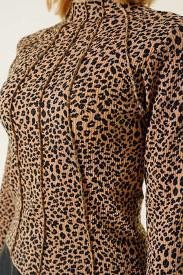 Desenli Bluz Siyah - Yılın Fırsatı